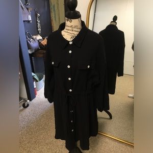 Black long sleeve dress